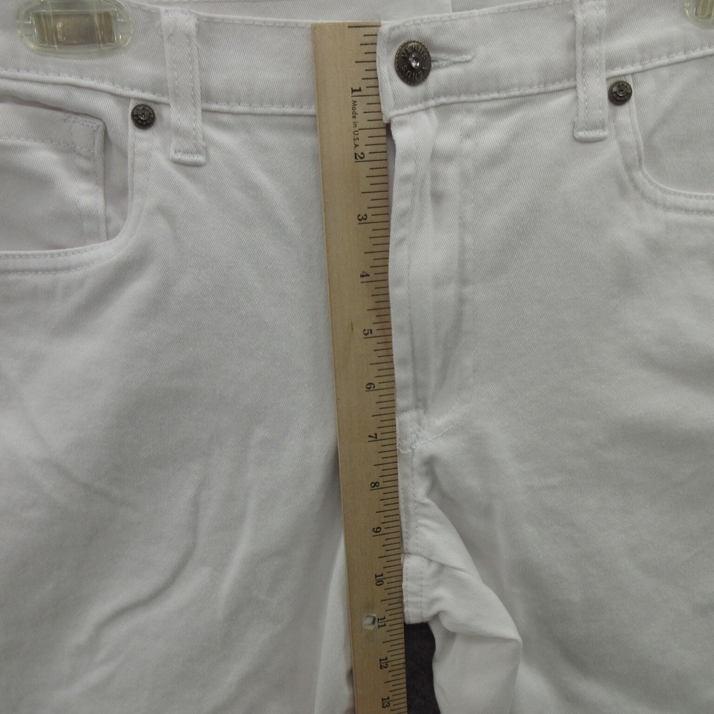 Venus Jeans Womens Size 12 Fame Capri White Cutoffs - Picture 5 of 15